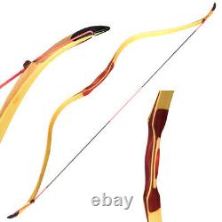 15-50lb Traditional Recurve Bow Longbow Wooden Horsebow Handmade Archery Hunting