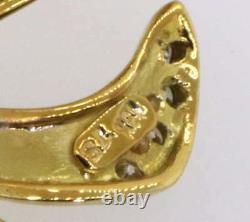 18K Gold Beautiful. 30CT Diamond Bow Ribbon Brooch