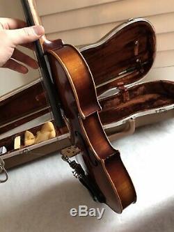 1974 E. R. Pfretzschner 4/4 Violin Bow Hardshell case Handmade copy of Strat ROTH