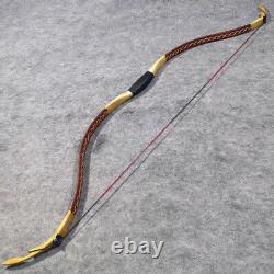 20-40lbs Traditional Recurve Bow Handmade Archery Bow Hunting Horsebow Shooting