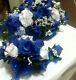 21 Pc wedding Pkg FREE 12 PEW BOWS ROYAL & WT OR ANY COLOR RUSH AVAILABLE SALE