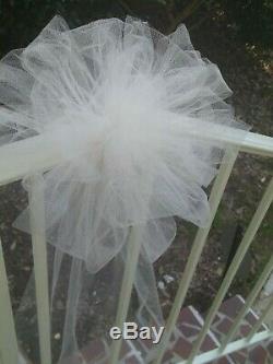 21 Pc wedding Pkg FREE 12 PEW BOWS ROYAL & WT OR ANY COLOR RUSH AVAILABLE SALE