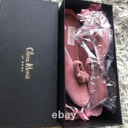 £245 OLIVIA MORRIS AT HOME 37 4 New Boxed Pink Daphne bow velvet slippers Slider