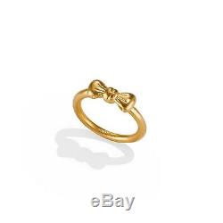 24k Pure Solid Yellow Gold Handmade Weight 7.55 GramsMen Bow Ring