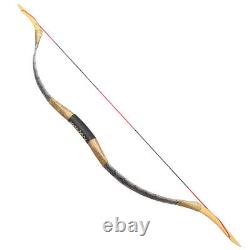 25-55lb Traditional Recurve Bow Mongolian Horse Longbow Handmade Archery Hunting