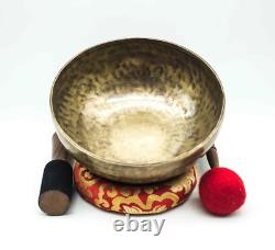 26 CM Tiger Antique Singing Bowls 10 inches Root Chakra Healing Bow yoga