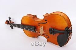 3/4 Violin Flame maple Spruce Ebony Fittings Hand Made Violin Case Bow For Child