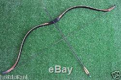 40LB Handmade Recurve Bow Tranditional Laminated Strong Man Archery Hunting Bow