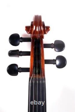 5 String Electric Acoustic Violin 4/4 Solid Maple Spruce hand Made With Case Bow
