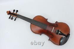 5 String Violin 4/4 Spruce Maple Ebony fingerboard peg fine tuners with Case&Bow