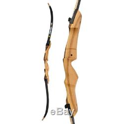 62''-70'' Recurve Bow 24-40lbs Archery Takedown Handmade log Right Hand Shooting