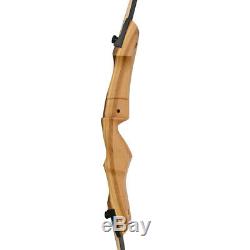 62''-70'' Recurve Bow 24-40lbs Archery Takedown Handmade log Right Hand Shooting