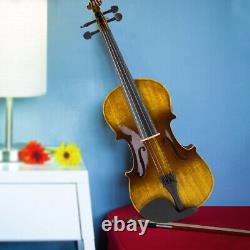 (AV-207) Hand-made Maple Wood Violin Kit Set With Bow Rosin Bridge