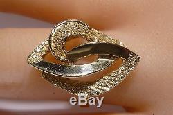 Amazing 14k Solid Gold Nugget Ring Lovely Ladies Ring From 1980 3.8 Grams Vintag
