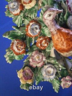 Antique 18thC Bow Porcelain Bird Bocage Figurine Figure Porzellan Figur English