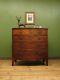 Antique 19th century Mahogany Bow Chest of Drawers, Country House Chest