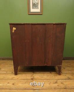 Antique 19th century Mahogany Bow Chest of Drawers, Country House Chest