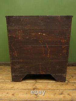 Antique Bow Front Mahogany Chest of Drawers, Country House Chest