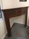 Antique Bow Fronted Mahogany Fire Surround