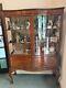 Antique Edwardian Curved Glass/Bow Front Display Cabinet C1910