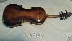 Antique Handmade 1918 JB Howell 4/4 Violin, Karl Hermann bow, & case