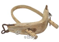 Antique Primitive Handmade Single Bow Ox Yoke Farm Tool
