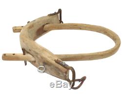 Antique Primitive Handmade Single Bow Ox Yoke Farm Tool
