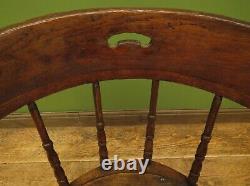 Antique Smokers Bow Chair with Pierced Seat