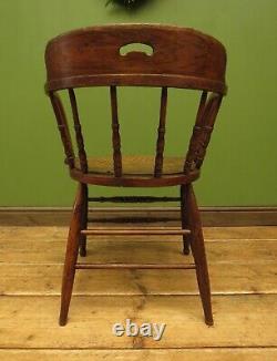 Antique Smokers Bow Chair with Pierced Seat