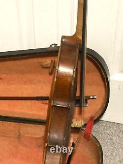Antique violin by Antoine or Joseph Didelin with case and bow circa 1780