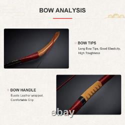 Archery 15-50lbs Mongolian Traditional Recurve Bow Longbow Handmade Horsebow