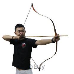 Archery 49.6 Handmade Traditional Recurve Bow Wood Horsebow Hunting Longbow