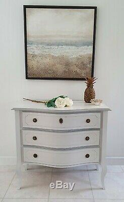 BESPOKE GUSTAVIAN BOW FRONTED CHEST OF DRAWERS Hand made from Solid mango Wood
