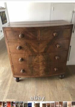 Beautiful Bow Front Chest of drawers used