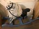 Beautiful Traditional Wooden Vintage Rocking Horse on Bow Rocker Hand Made