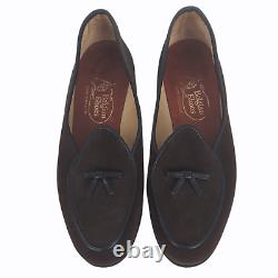Belgian Shoes Brown Suede Travelette Loafers Bow Sz 6 Wide READ DESCRIPTION