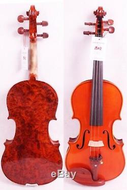 Bird Eye Maple Violin 4/4 Hand made Stradivari Professional With Case Bow #1502