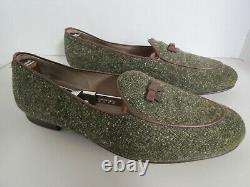 Bow Tie Originals Made By Hand Tweed Loafer shoes Size 9