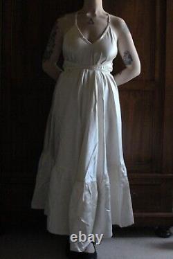 Brand New Handmade Deadstock Satin Wedding Dress Adjustable One Size