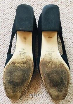 Bruno Magli Court Shoes Black With Clip-on Bow Offers x2 Looks (40.5) UK 7.5