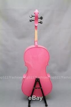 CLASSIC 1/4 SIZE Pink CELLO HANDMADE QUALITY WITH AND BOW AND ROSIN