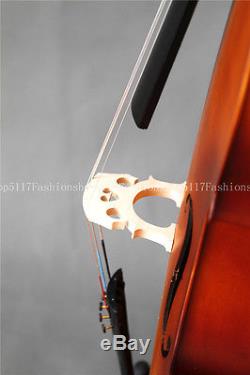 CLASSIC 3/4 SIZE Brown CELLO HANDMADE QUALITY WITH AND BOW AND ROSIN