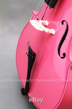 CLASSIC 3/4 SIZE Pink CELLO HANDMADE QUALITY WITH AND BOW AND ROSIN