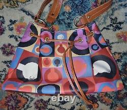 COACH purse Madison Graphic op Art Hobo shoulder bag with Bow