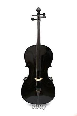 Cello 4/4 Full Size Maple Back Spruce Top with Ebony Fittings Hand made Cello
