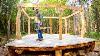 Chainsaw Made Support Beams For The Wilderness Bow Legged Gazebo 43
