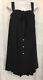 Chanel dress Black Pleated Tank Pearl Button Up Bow Tie Size 36