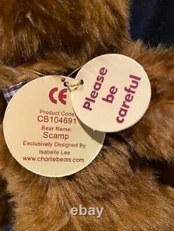 Charlie Bear Scamp CB104691 Isabelle Lee With Tags