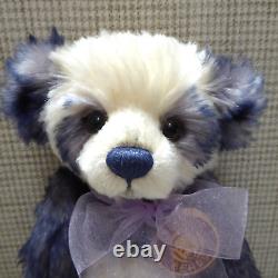 Charlie Bear'samantha' 2010, Purple/white, Tags, Sort After, Global Shipping