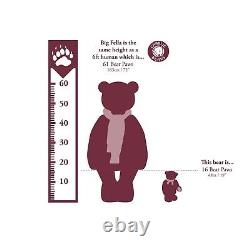 Charlie Bears 2023 Twilight Brown Teddy Bear Plush with a Bow Large Teddies Cute